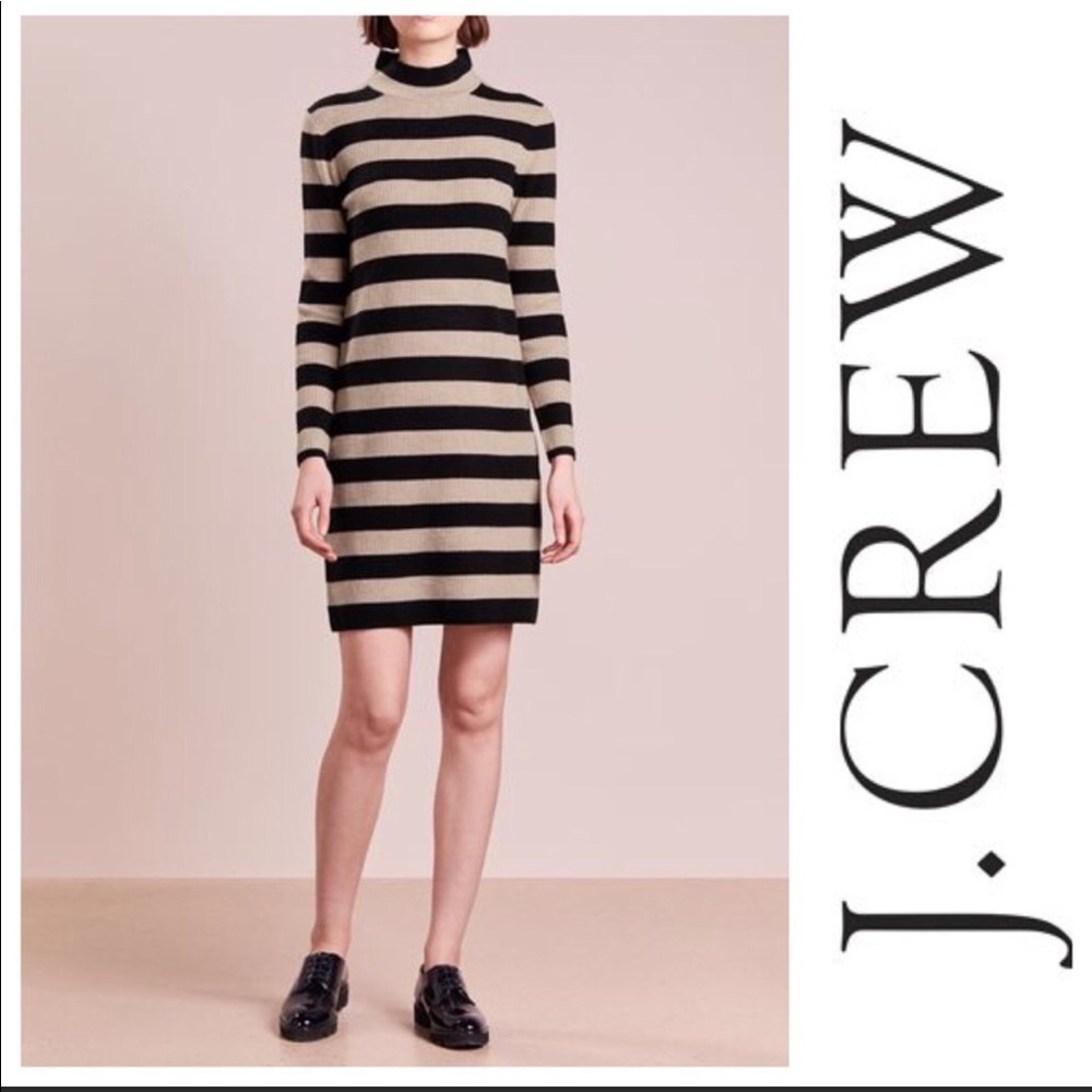 NWT J. Crew striped sweater dress